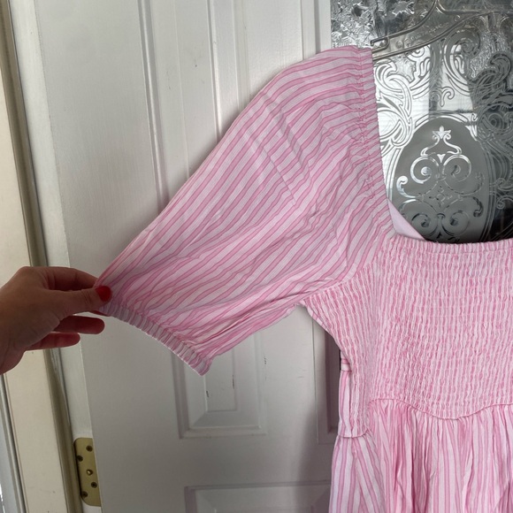 American Eagle Outfitters Pink and White Striped Romper - Picture 4 of 5